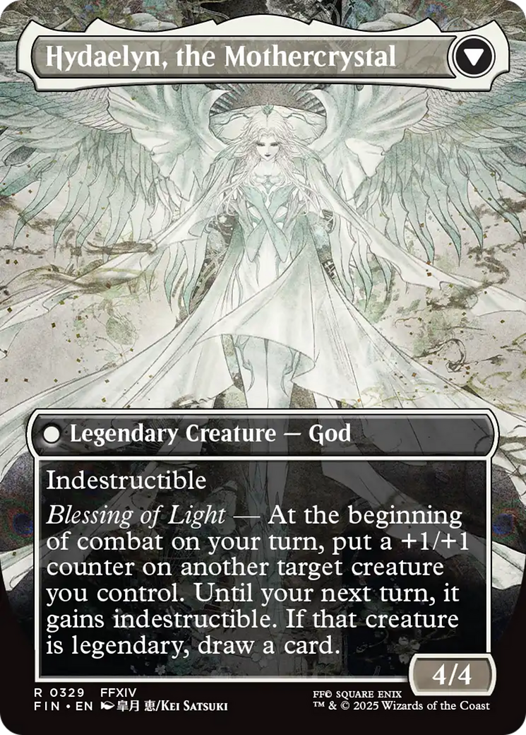 Venat, Heart of Hydaelyn // Hydaelyn, the Mothercrystal (FIN-329) - FINAL FANTASY (Borderless) Foil