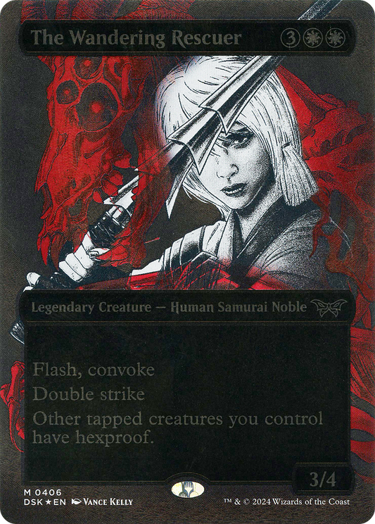 The Wandering Rescuer (DSK-406) - Duskmourn: House of Horror (Borderless) Foil