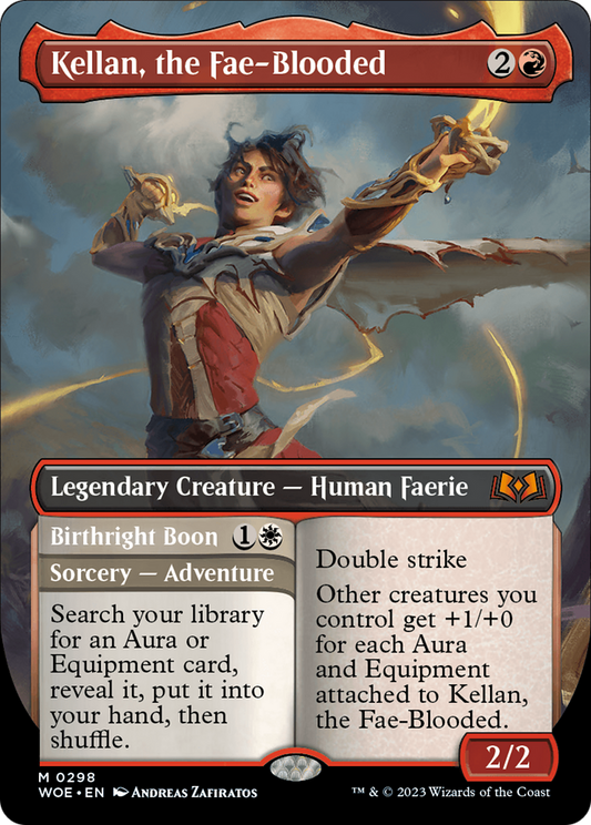 Kellan, the Fae-Blooded // Birthright Boon (WOE-298) - Wilds of Eldraine (Borderless)