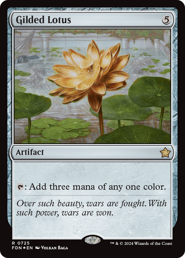 Gilded Lotus (FDN-725) - Foundations Foil