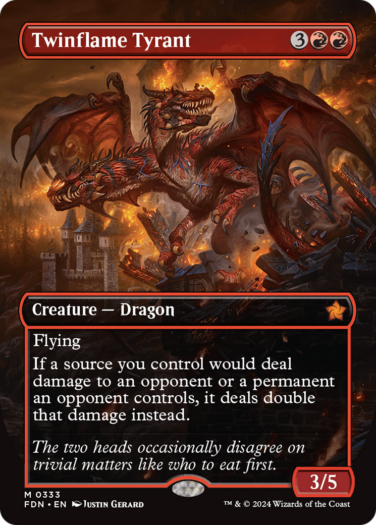 Twinflame Tyrant (FDN-333) - Foundations (Borderless) Foil