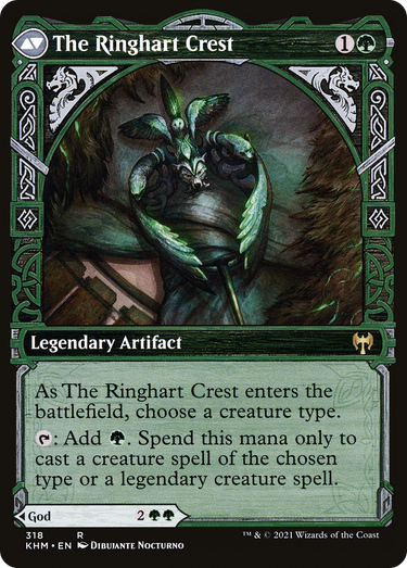 Kolvori, God of Kinship // The Ringhart Crest (KHM-318) - Kaldheim: (Showcase) Foil
