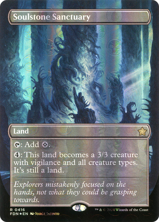 Soulstone Sanctuary (FDN-416) - Foundations (Borderless) Foil