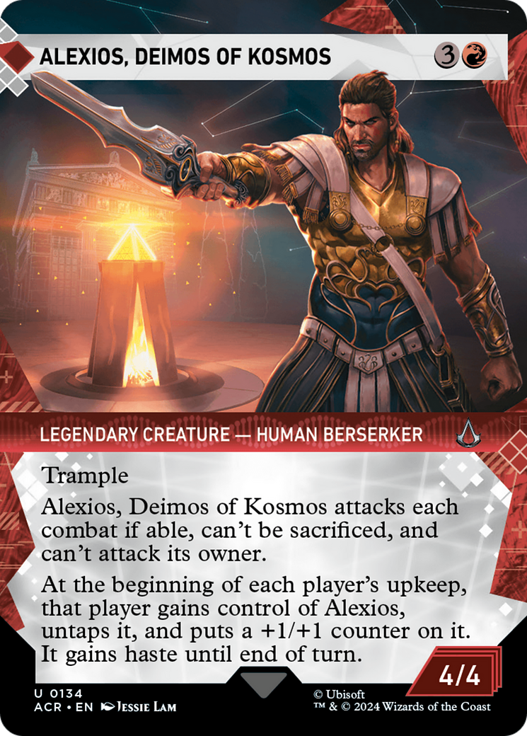 Alexios, Deimos of Kosmos (ACR-134) - Assassin's Creed: (Showcase) Foil