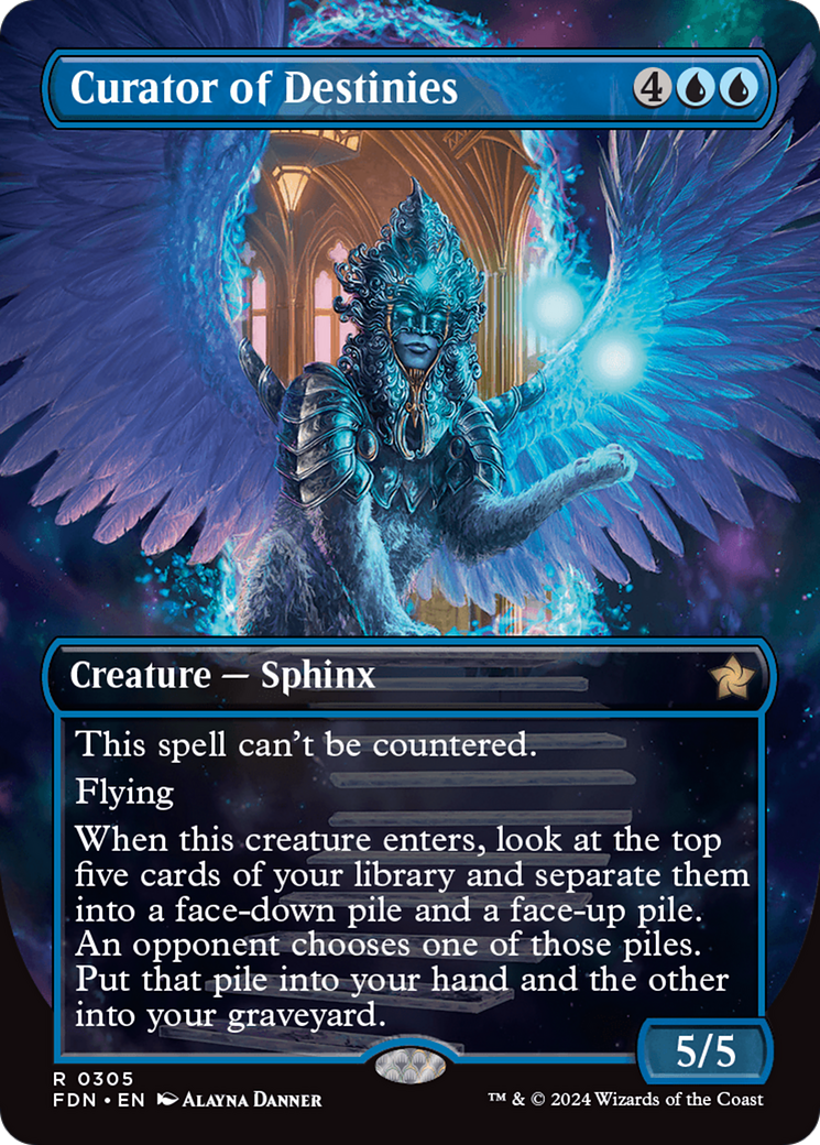 Curator of Destinies (FDN-305) - Foundations (Borderless) Foil