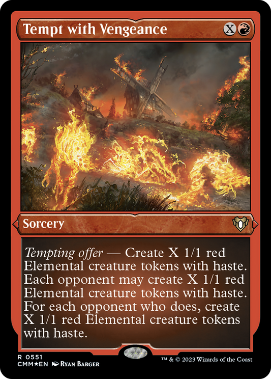 Tempt with Vengeance (CMM-551) - Commander Masters Etched Foil