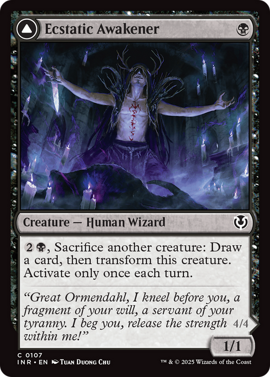 Ecstatic Awakener // Awoken Demon (-107) - Innistrad Remastered Foil