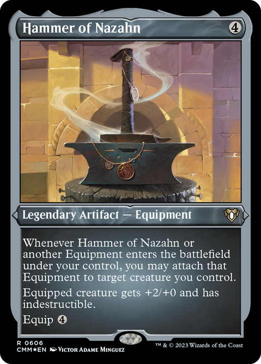 Hammer of Nazahn (CMM-606) - Commander Masters Etched Foil