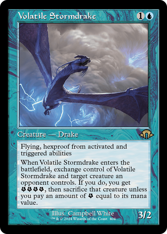 Volatile Stormdrake (MH3-404) - Modern Horizons 3 Foil