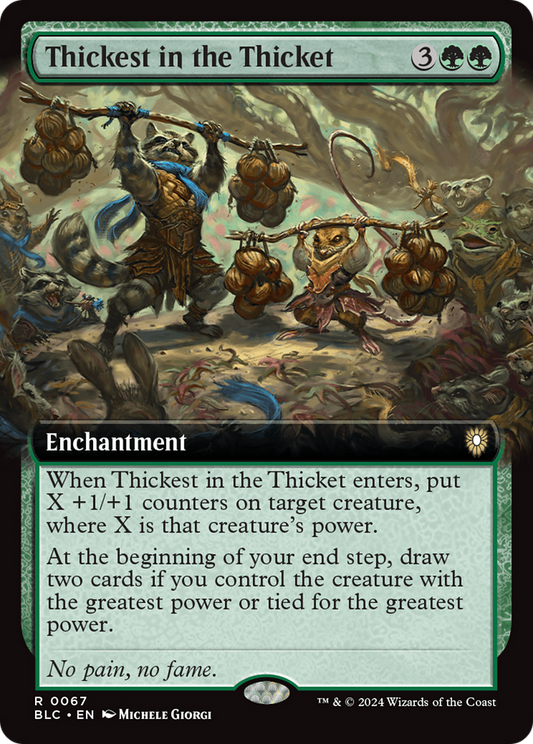 Thickest in the Thicket (BLC-067) - Bloomburrow Commander Foil
