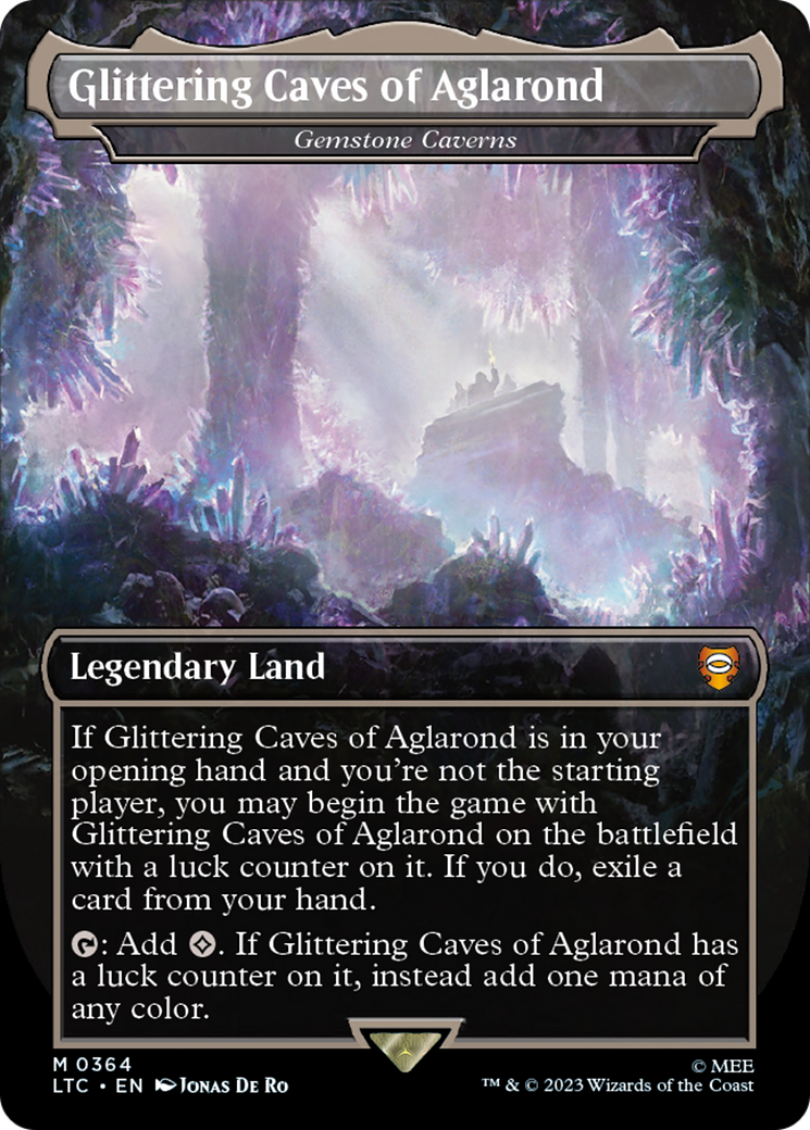 Gemstone Caverns (LTC-364) - Tales of Middle-earth Commander / Glittering Caves of Aglarond (Borderless) Foil