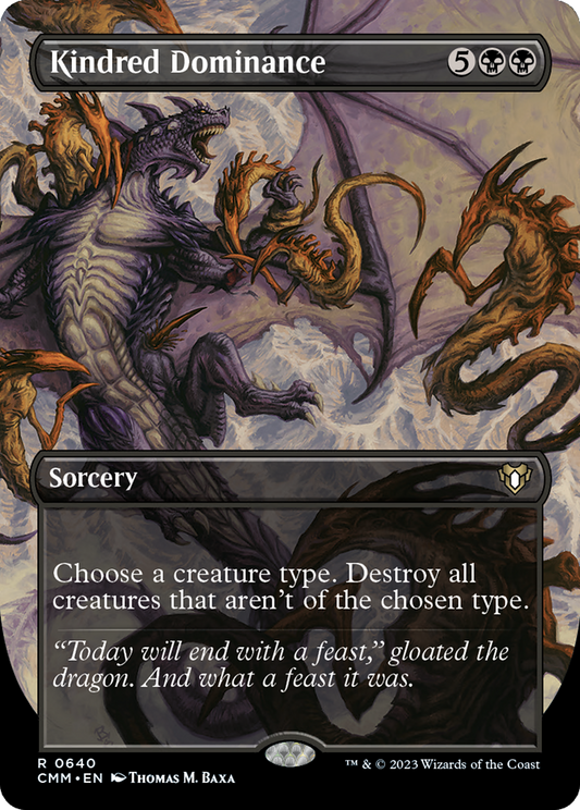 Kindred Dominance (CMM-640) - Commander Masters (Borderless) Foil