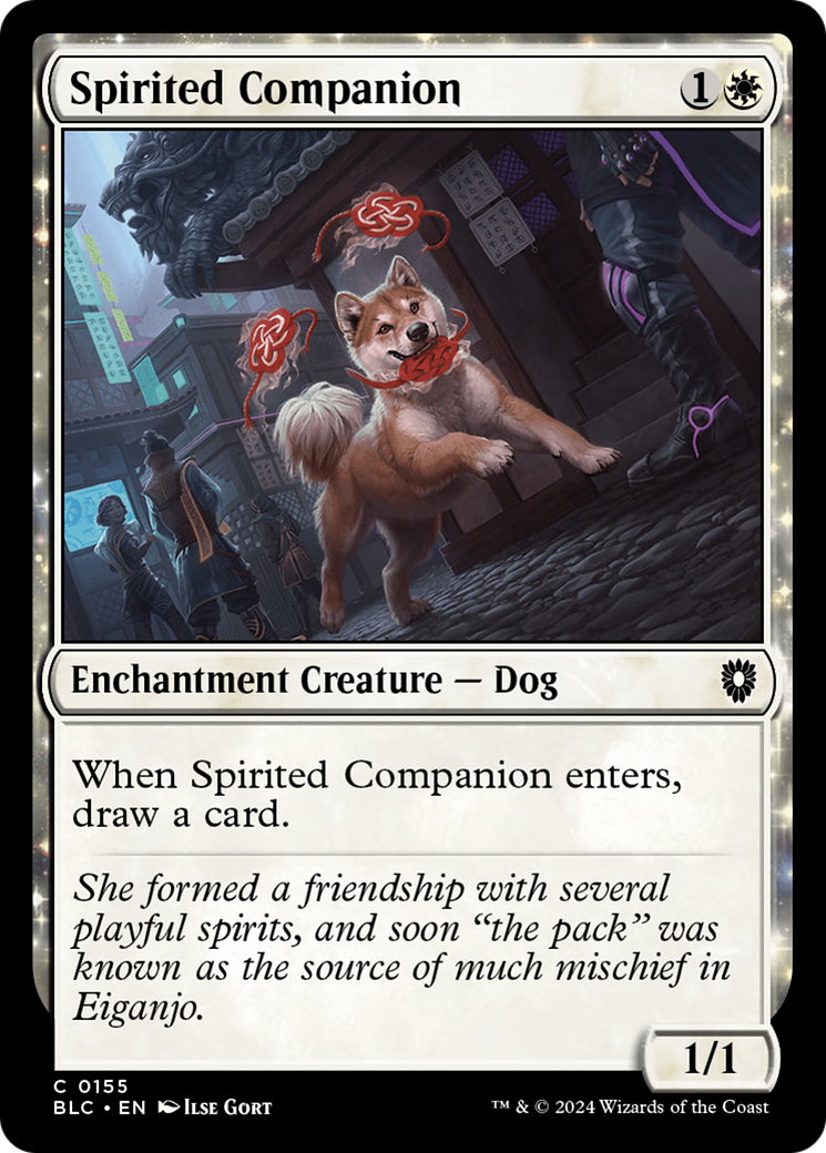 Spirited Companion (BLC-155) - Bloomburrow Commander