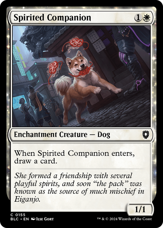 Spirited Companion (BLC-155) - Bloomburrow Commander