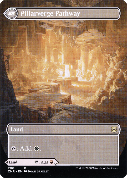 Needleverge Pathway // Pillarverge Pathway (ZNR-288) - Zendikar Rising: (Showcase) (Borderless)