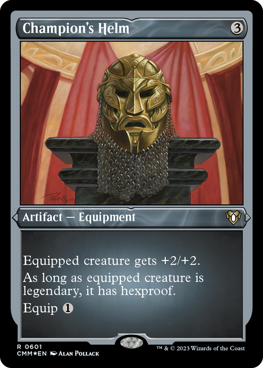 Champion's Helm (CMM-601) - Commander Masters Etched Foil