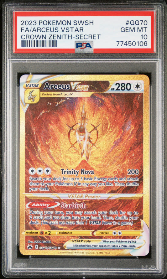 Arceus VSTAR Gold Secret Rare PSA 10