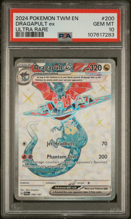 Dragapult ex Full Art Twilight Masquerade #200 PSA 10