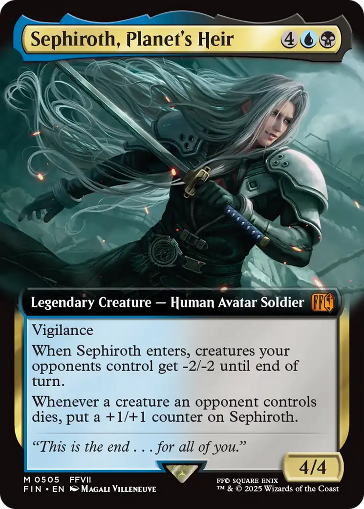 Sephiroth, Planet's Heir (Extended Art) (FIN-505) - FINAL FANTASY Foil
