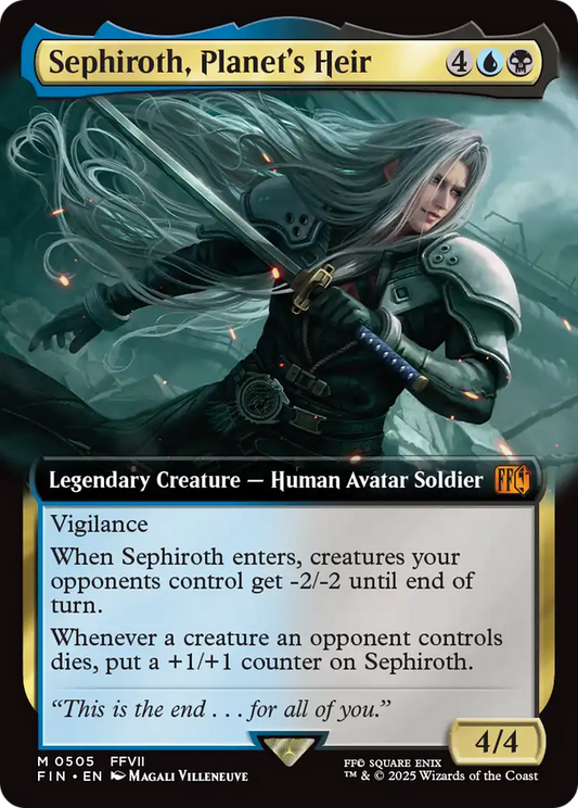 Sephiroth, Planet's Heir (Extended Art) (FIN-505) - FINAL FANTASY Foil