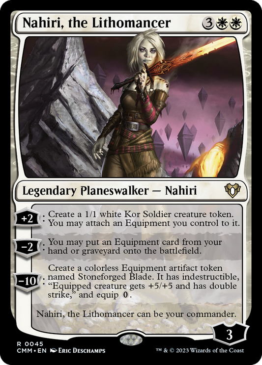 Nahiri, the Lithomancer (CMM-045) - Commander Masters Foil