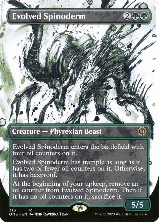 Evolved Spinoderm (ONE-313) - Phyrexia: All Will Be One: (Showcase) (Borderless)