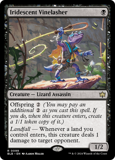 Iridescent Vinelasher (BLB-099) - Bloomburrow