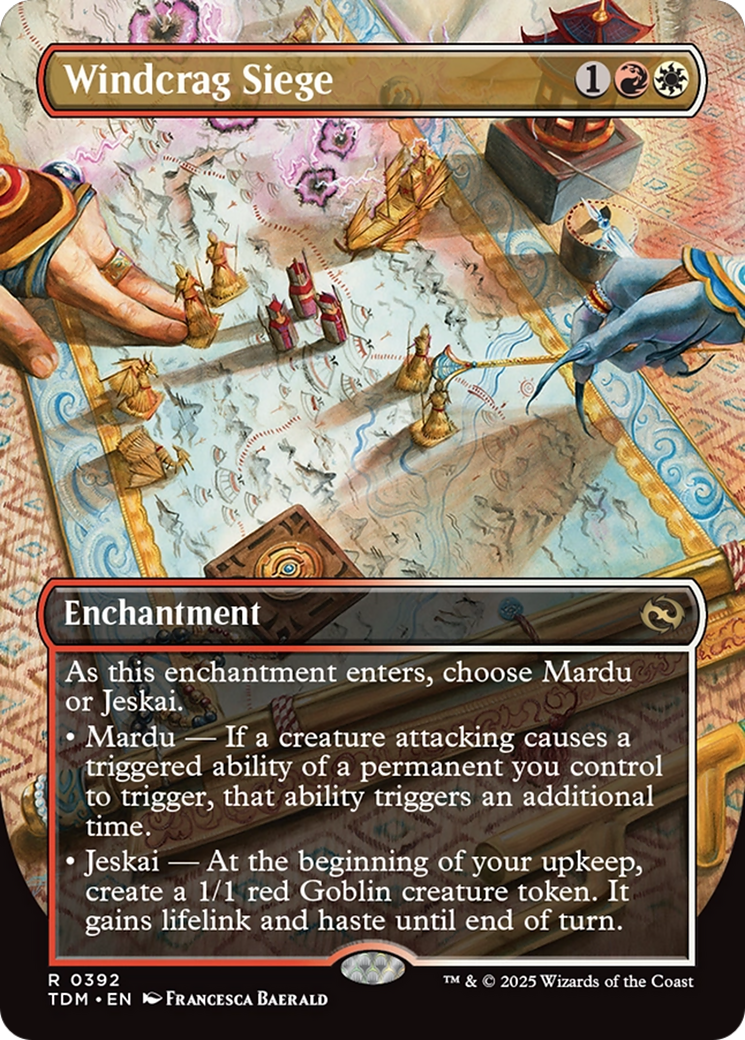 Windcrag Siege (Borderless) (TDM-392) - Tarkir: Dragonstorm Foil