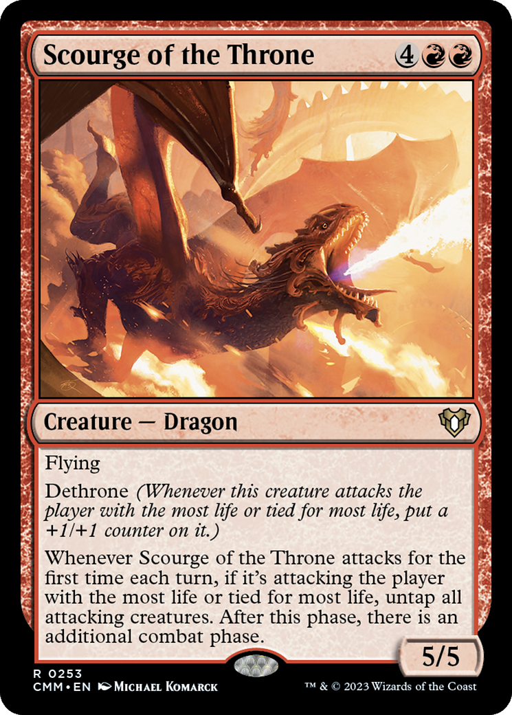 Scourge of the Throne (CMM-253) - Commander Masters Foil