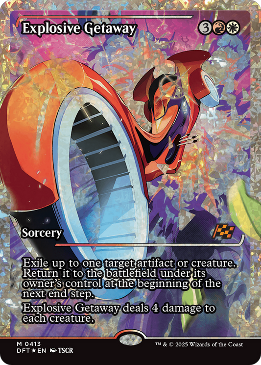 Explosive Getaway (Showcase) (Fracture Foil) (DFT-413) - Aetherdrift Foil