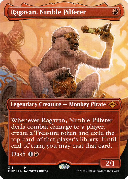 Ragavan, Nimble Pilferer (MH2-315) - Modern Horizons 2 (Borderless)