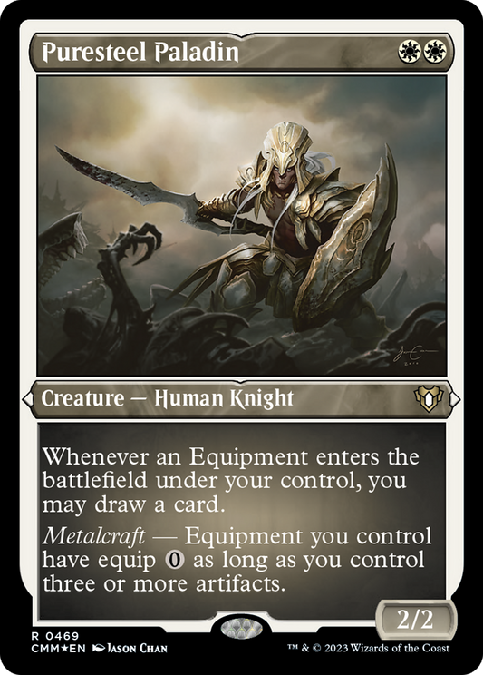 Puresteel Paladin (CMM-469) - Commander Masters Etched Foil