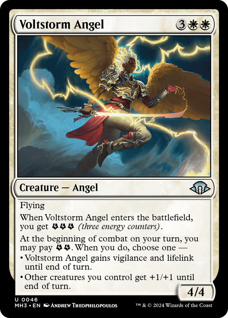 Voltstorm Angel (MH3-046) - Modern Horizons 3 Foil