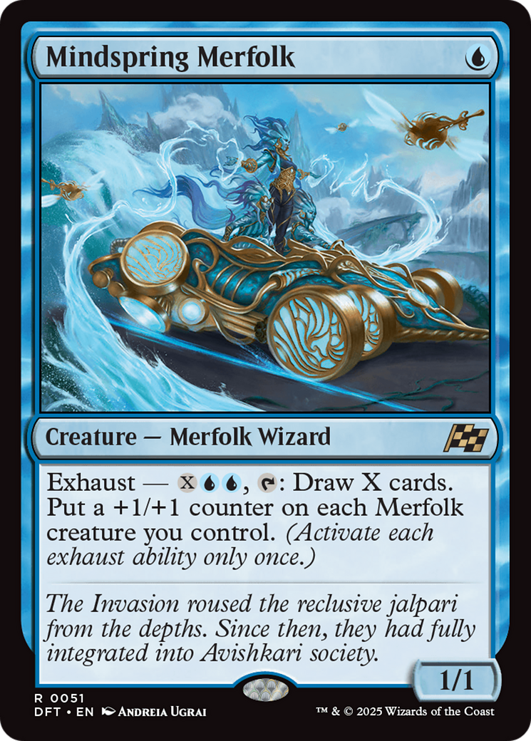 Mindspring Merfolk (DFT-051) - Aetherdrift Foil