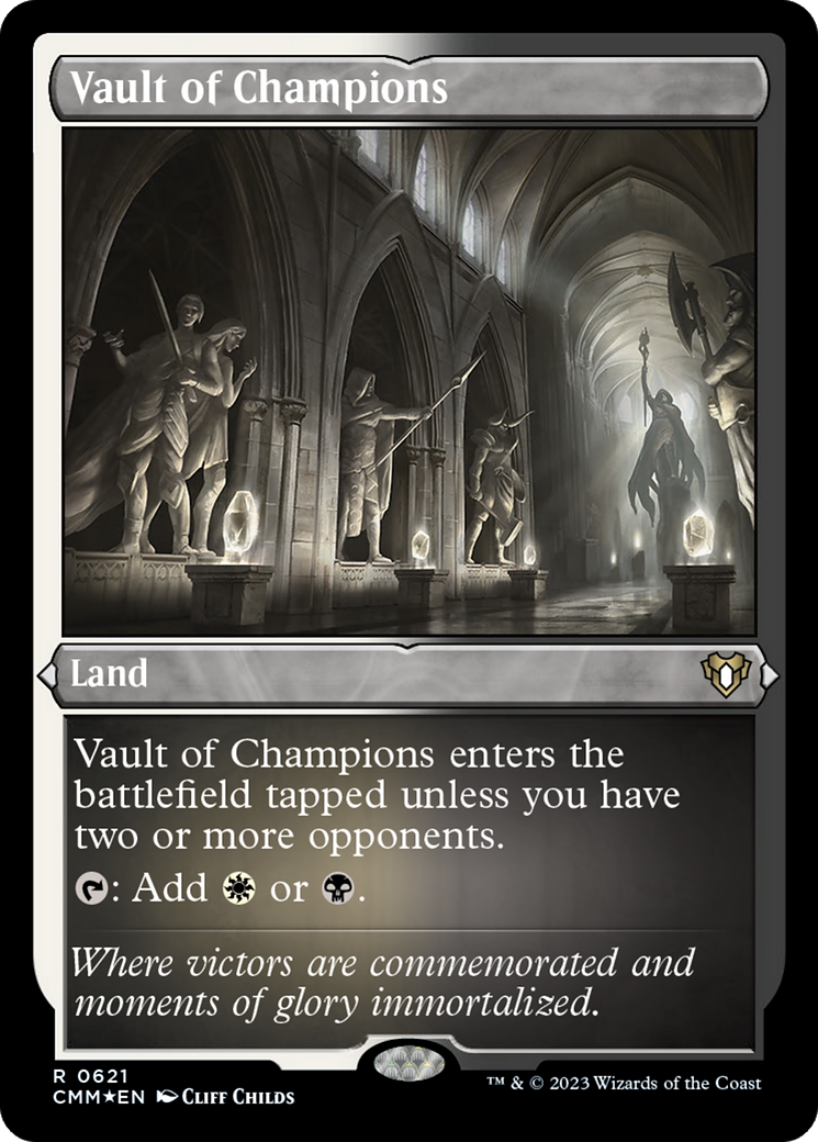 Vault of Champions (CMM-621) - Commander Masters Etched Foil