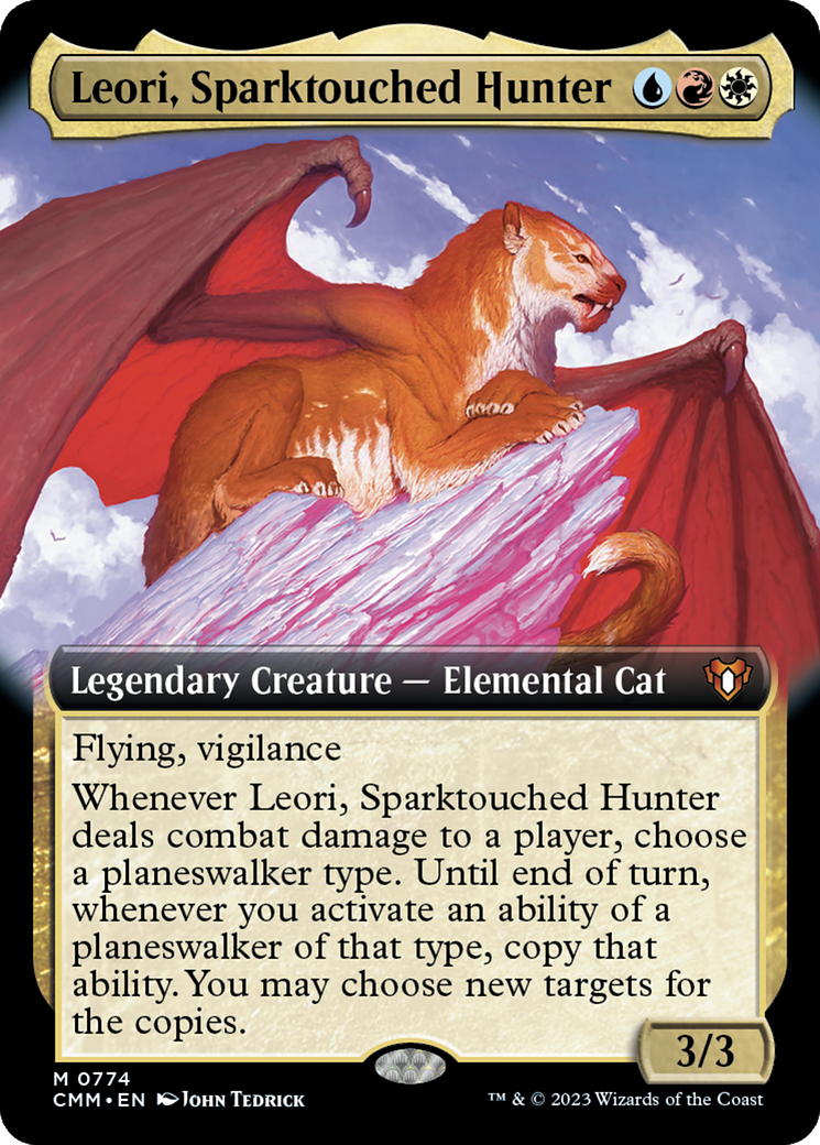 Leori, Sparktouched Hunter (CMM-774) - Commander Masters: (Extended Art)