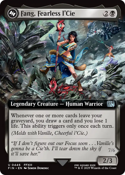 Fang, Fearless l'Cie (Extended Art) (FIN-446) - FINAL FANTASY Foil