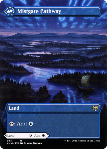 Hengegate Pathway (Borderless) (KHM-293) - Kaldheim: (Showcase) (Borderless) Foil