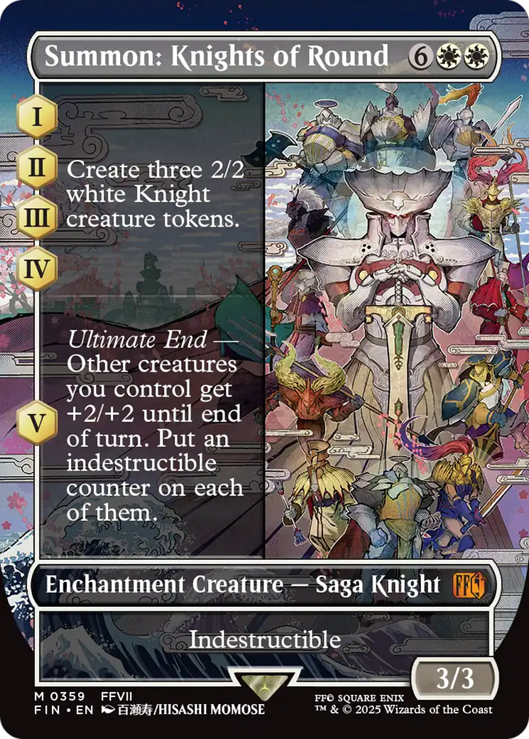 Summon: Knights of Round (Borderless) (FIN-359) - FINAL FANTASY Foil