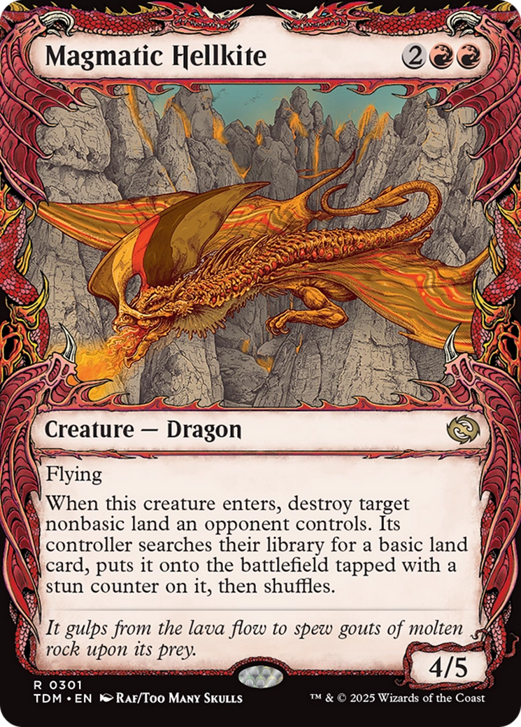 Magmatic Hellkite (Showcase) (TDM-301) - Tarkir: Dragonstorm