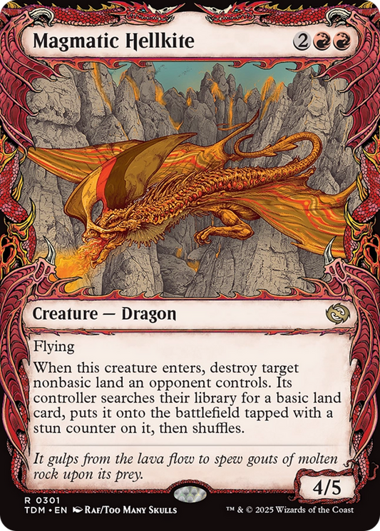 Magmatic Hellkite (Showcase) (TDM-301) - Tarkir: Dragonstorm