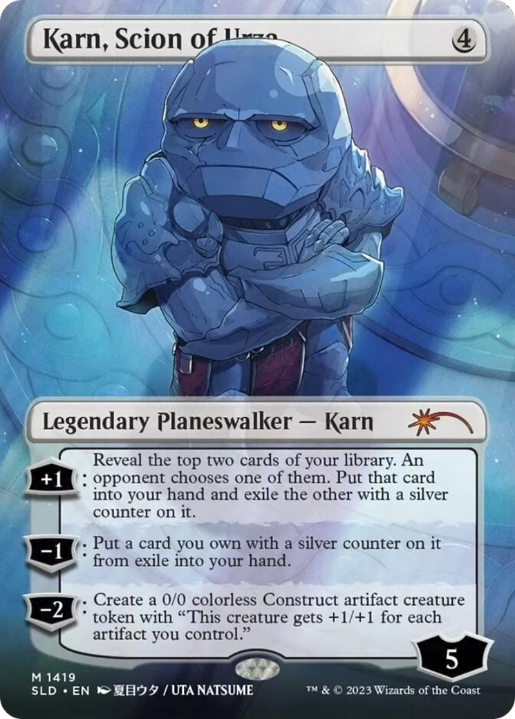 Karn, Scion of Urza (SLD-1419★) - Secret Lair Drop (Borderless) Foil