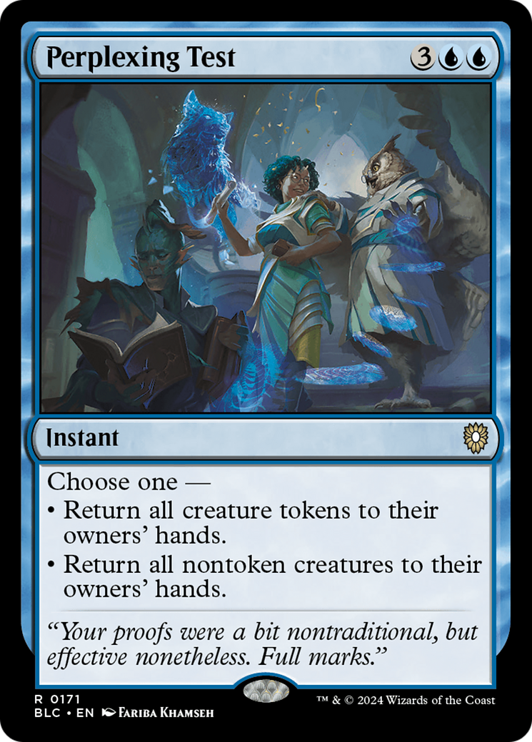 Perplexing Test (BLC-171) - Bloomburrow Commander