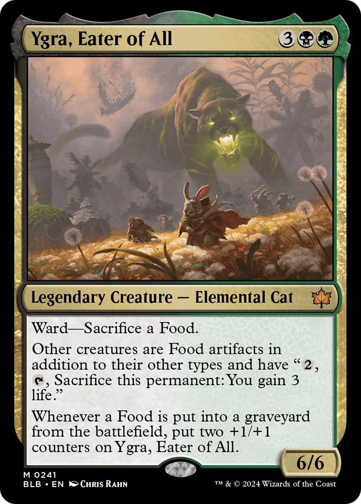 Ygra, Eater of All (BLB-241) - Bloomburrow Foil