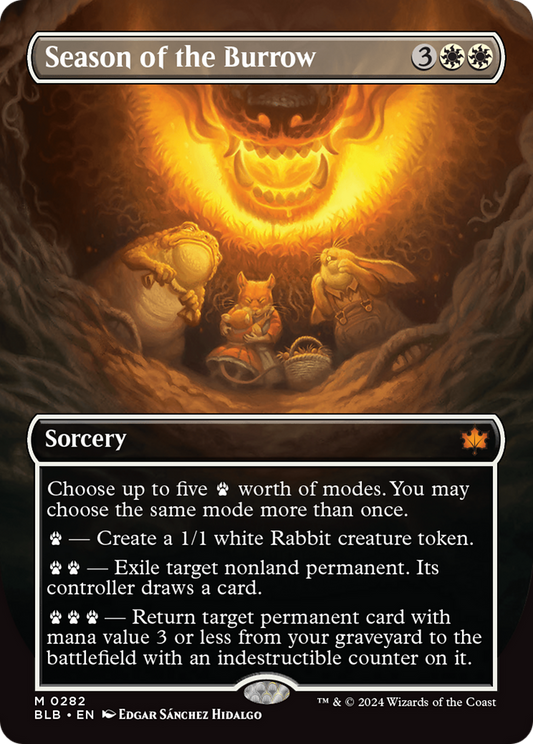 Season of the Burrow (BLB-282) - Bloomburrow (Borderless)