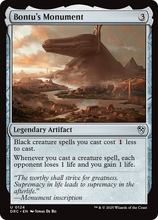 Bontu's Monument (DRC-124) - Aetherdrift Commander
