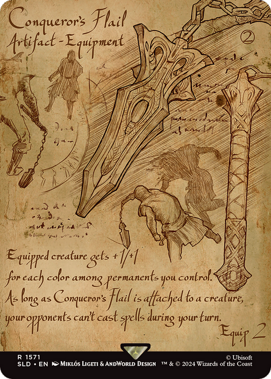Conqueror's Flail (SLD-1571) - Secret Lair Drop (Borderless)