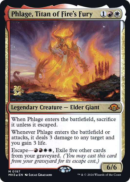 Phlage, Titan of Fire's Fury (PMH3-197S) - Modern Horizons 3 Promos Foil