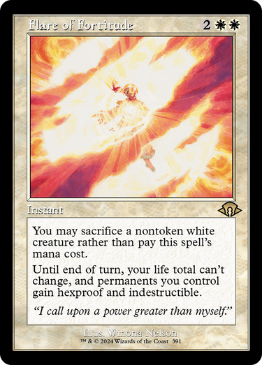 Flare of Fortitude (Retro Frame) (MH3-391) - Modern Horizons 3 Foil