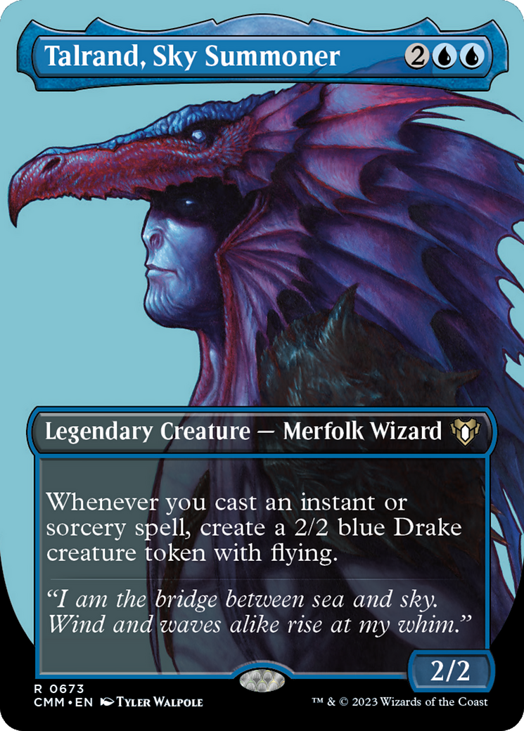 Talrand, Sky Summoner (CMM-673) - Commander Masters (Borderless)